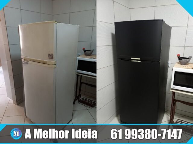 Envelopamento de Geladeira Preto Fosco: Lindos Modelos